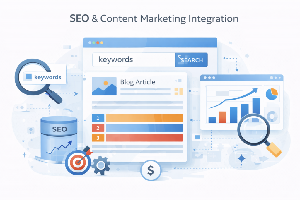 SEO i content marketing – słowa kluczowe, ranking artykułów i analiza danych