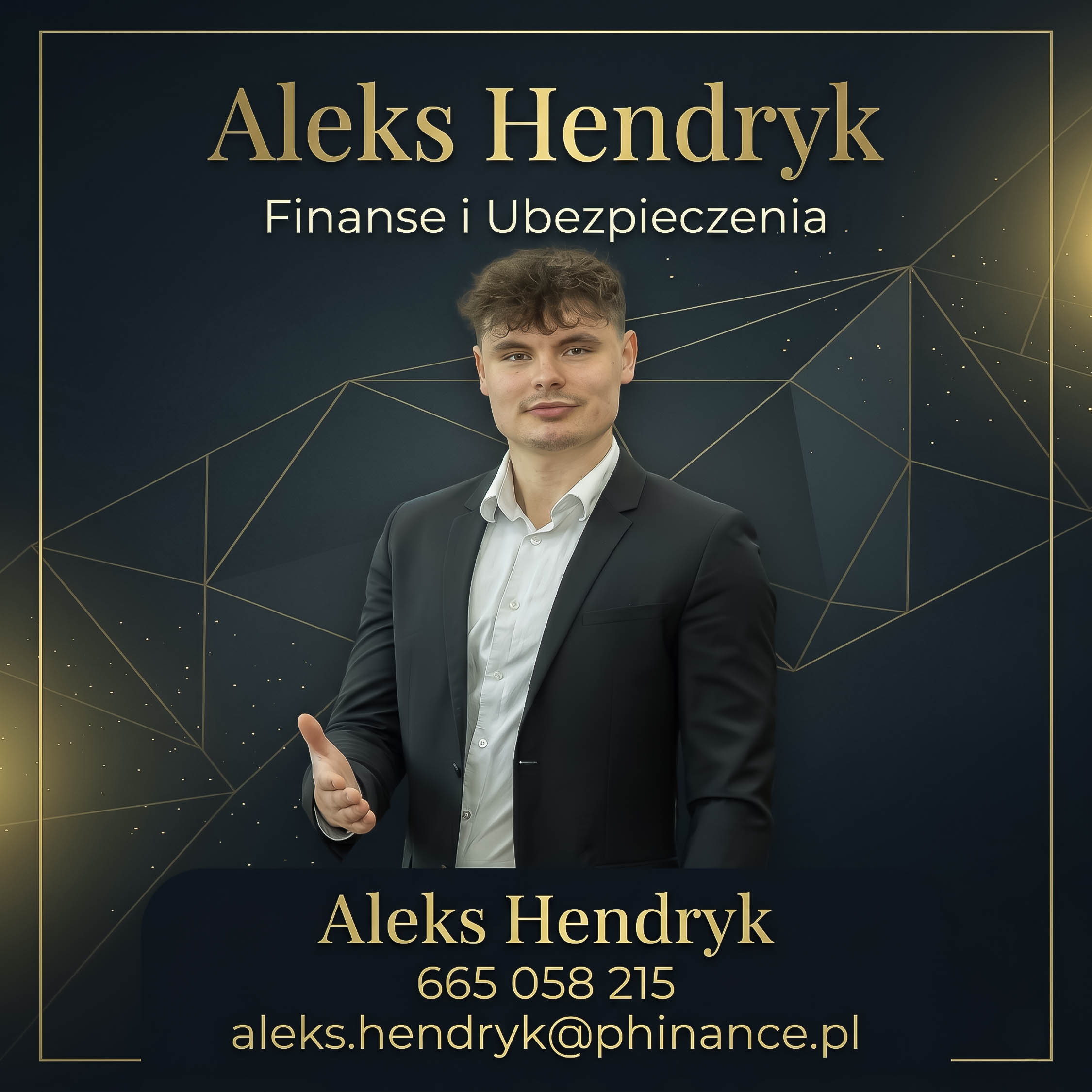 Estetyczna grafika dla doradcy finansowego i ubezpieczeniowego Aleksa Hendryka
